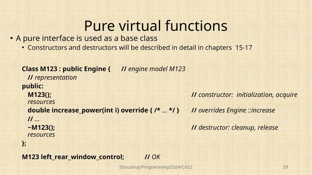 Chapter 12 – Class design Functional, durable, - slide 29 of 32