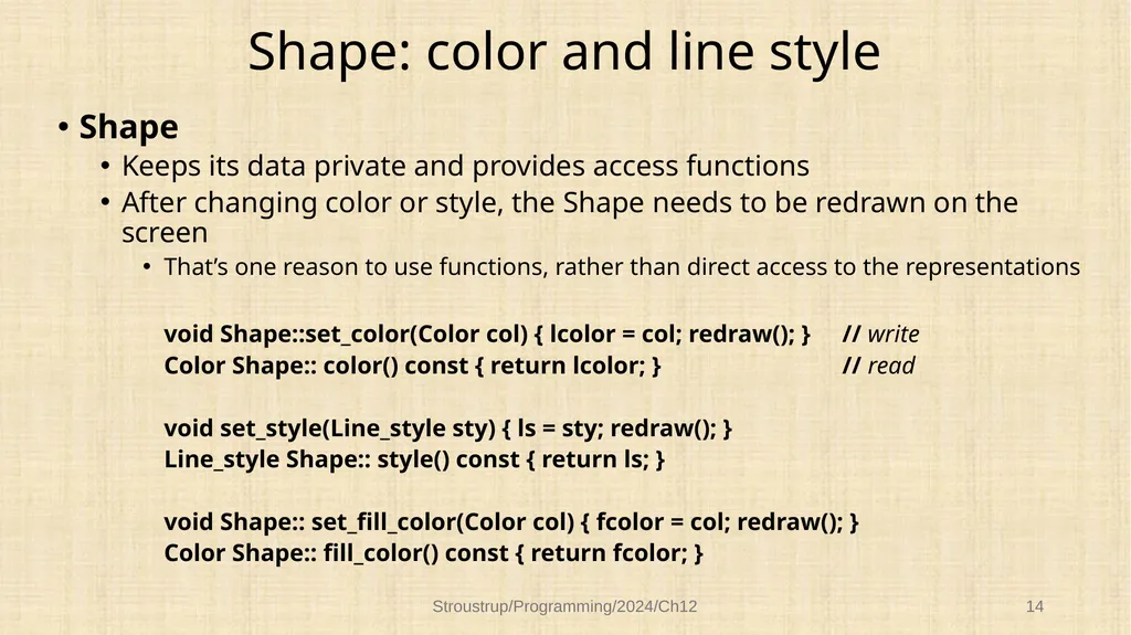 Chapter 12 – Class design Functional, durable, - slide 14 of 32