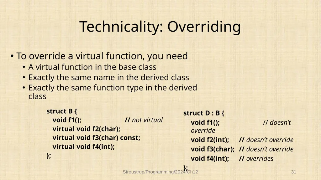 Chapter 12 – Class design Functional, durable, - slide 31 of 32