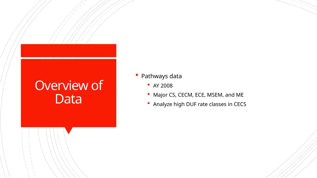 Pathways through CECS Majors, from first - slide 3 of 5