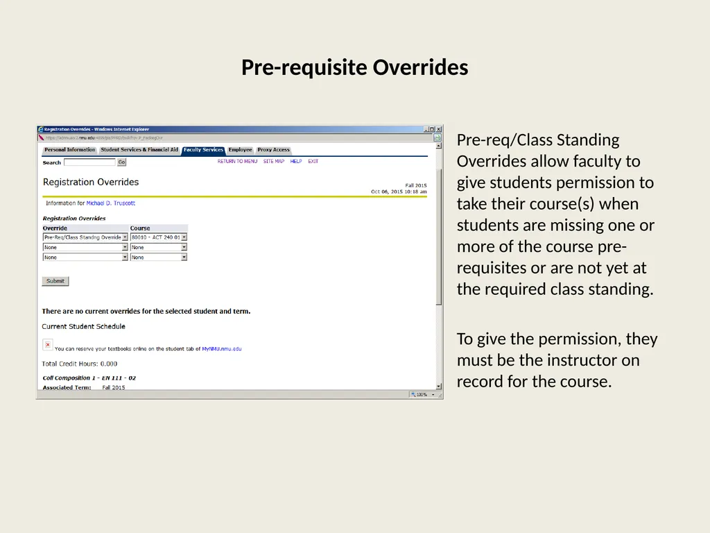 Waitlist Registration Process Overview Students - slide 16 of 23