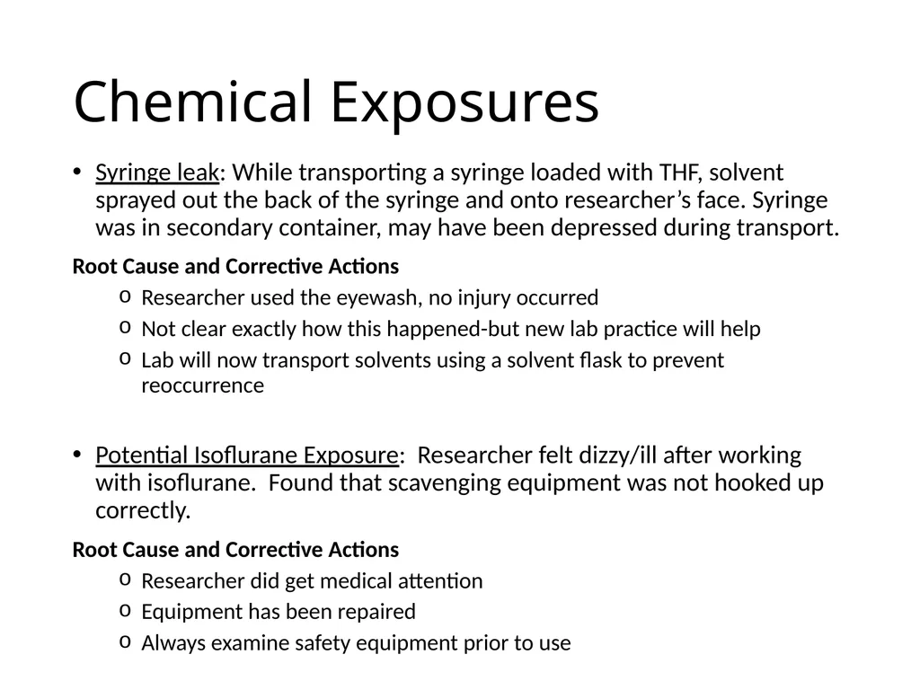Incident Summary for CCE CCE Safety Committee - slide 5 of 10