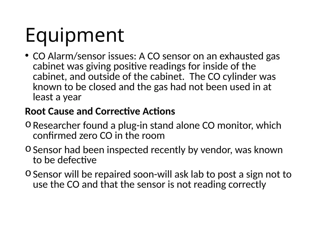 Incident Summary for CCE CCE Safety Committee - slide 6 of 10