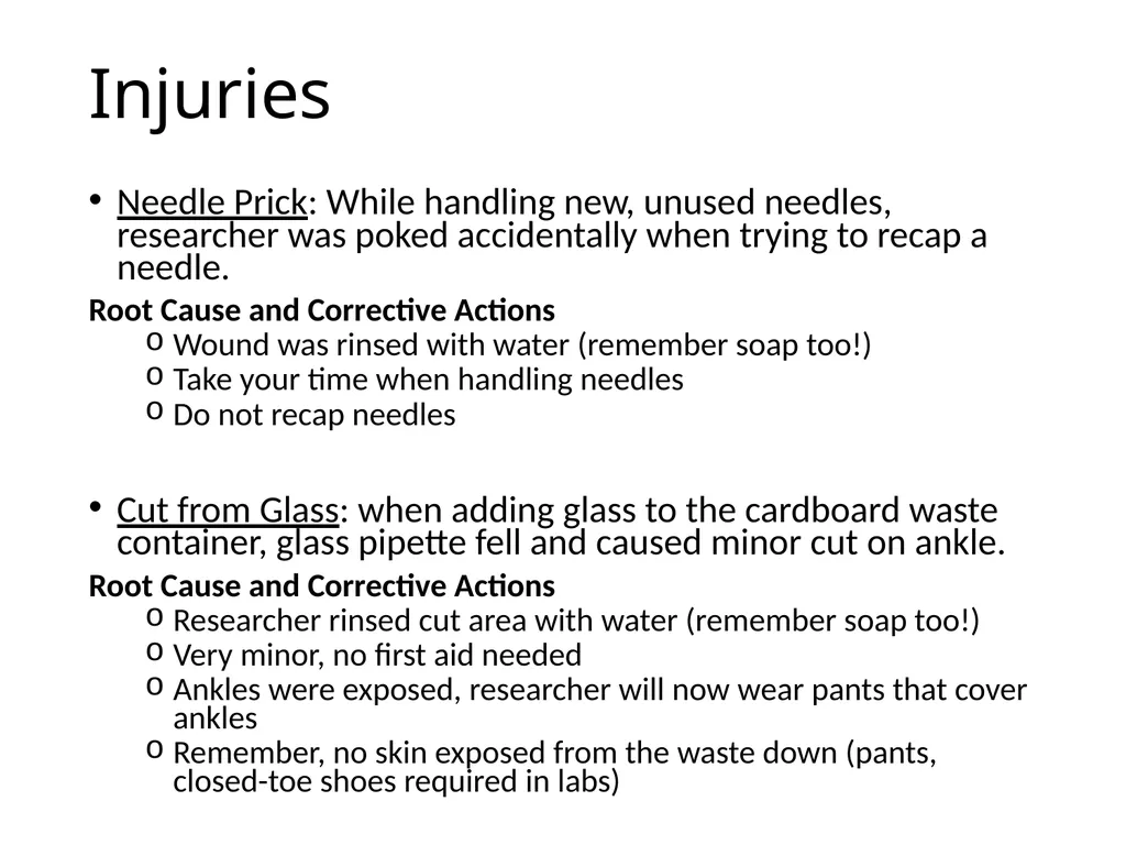 Incident Summary for CCE CCE Safety Committee - slide 3 of 10