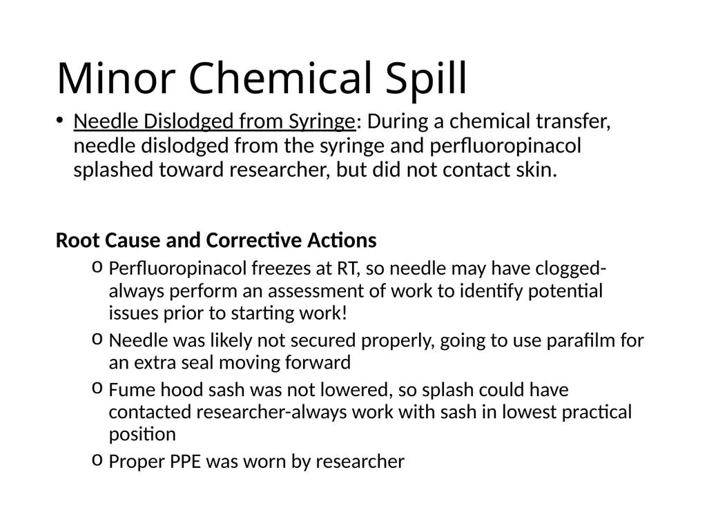 Incident Summary for CCE CCE Safety Committee - slide 4 of 10