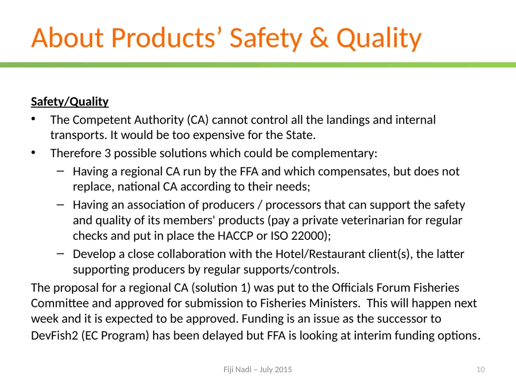 Promoting regional trade and agribusiness - slide 10 of 25
