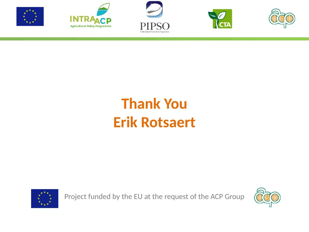 Promoting regional trade and agribusiness - slide 25 of 25