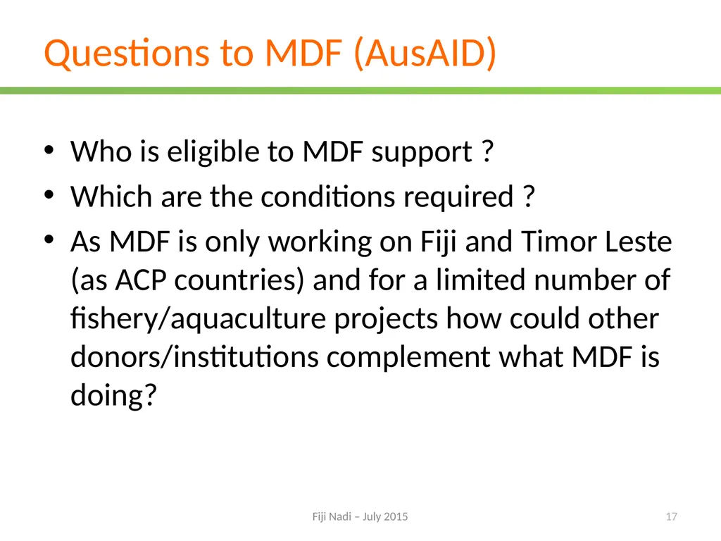 Promoting regional trade and agribusiness - slide 17 of 25
