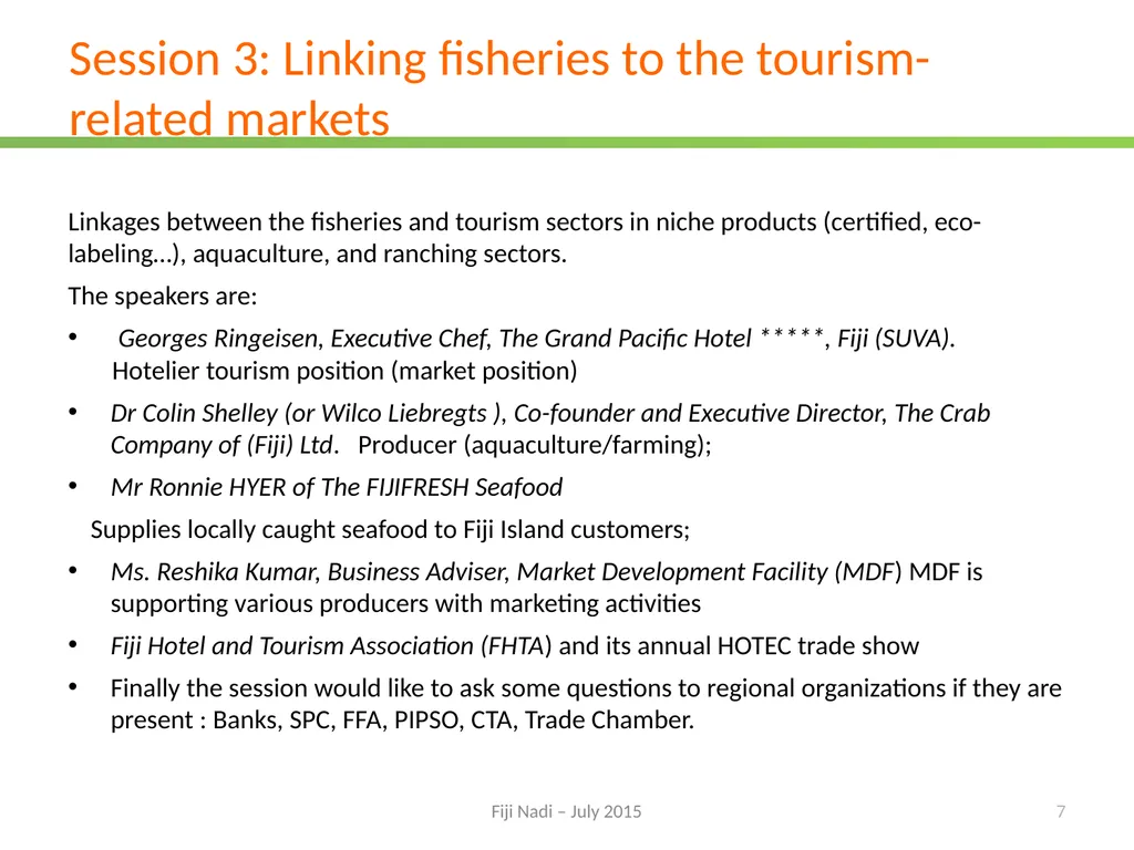 Promoting regional trade and agribusiness - slide 7 of 25