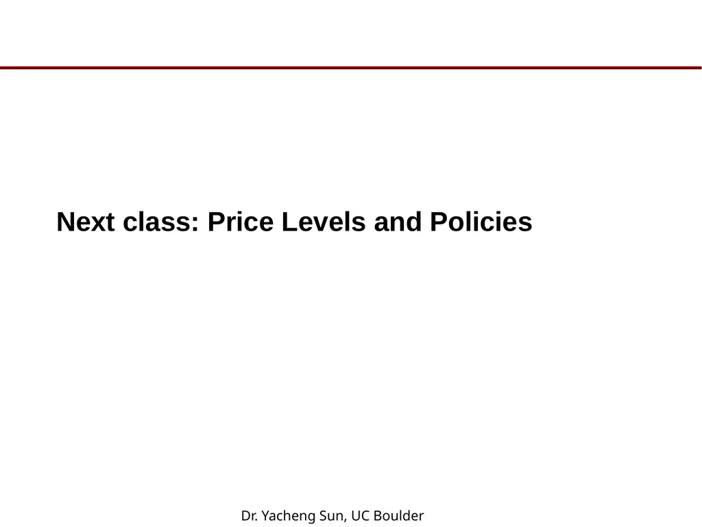 Dr. Yacheng Sun, UC Boulder 1 Lecture 6 Conjoint - slide 41 of 41