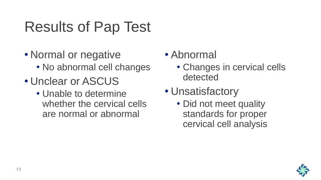 Cervical Cancer Screening (Clinical) February 2026 - slide 13 of 34