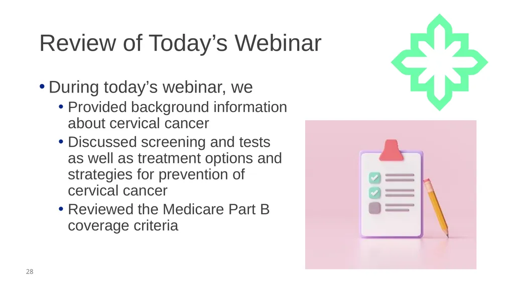 Cervical Cancer Screening (Clinical) February 2026 - slide 28 of 34