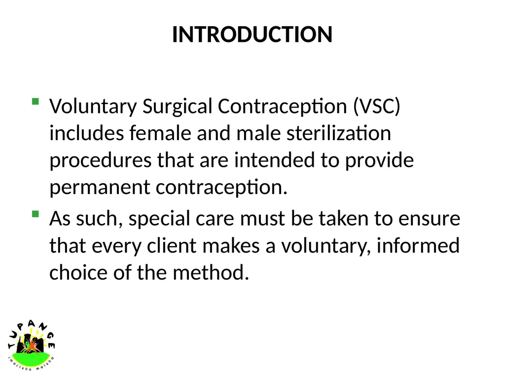 PERMANENT METHODS OF CONTRACEPTION INTRODUCTION - slide 2 of 25