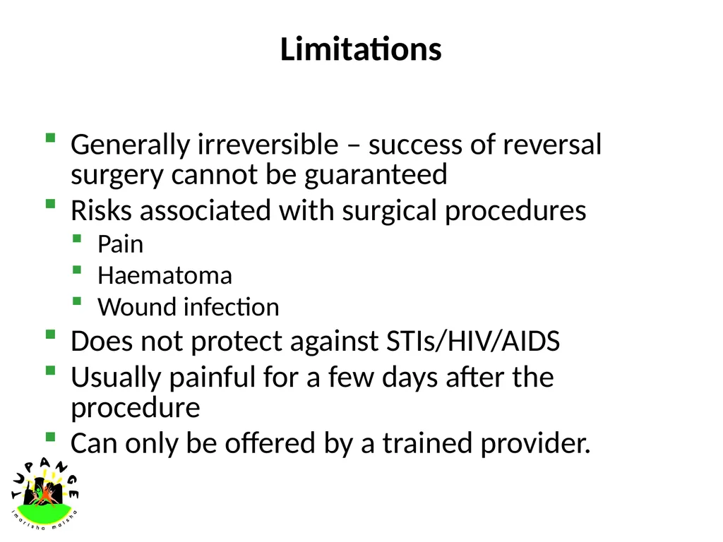 PERMANENT METHODS OF CONTRACEPTION INTRODUCTION - slide 13 of 25