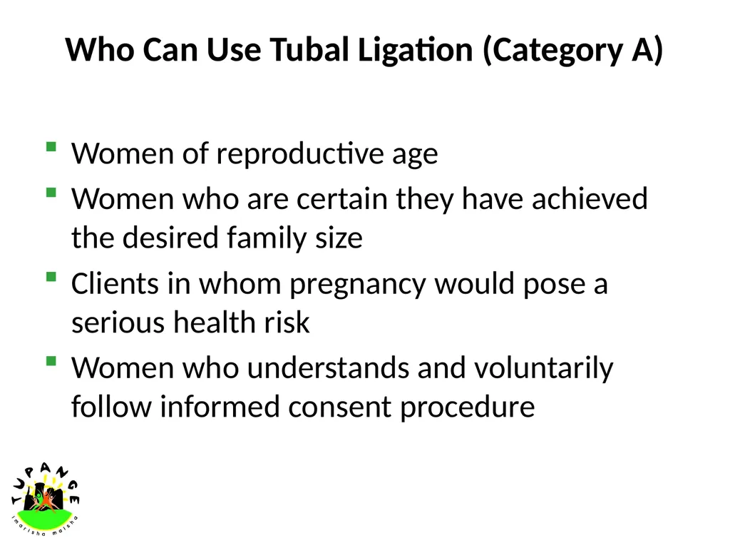 PERMANENT METHODS OF CONTRACEPTION INTRODUCTION - slide 14 of 25