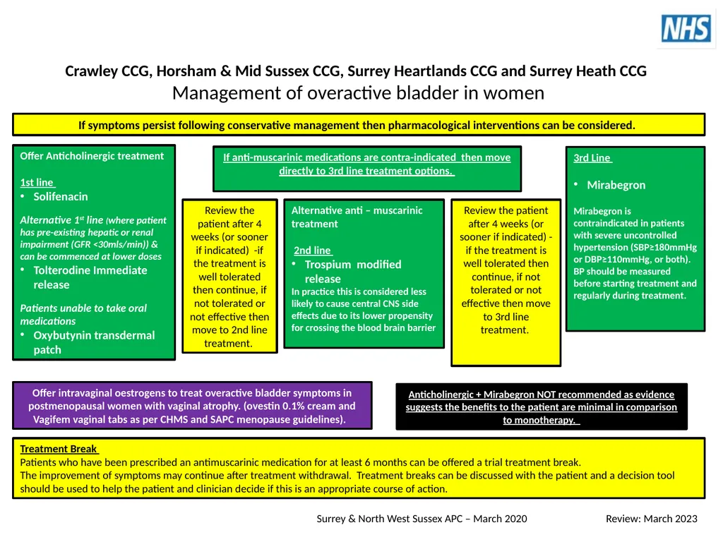 Conservative management is considered as first - slide 2 of 2