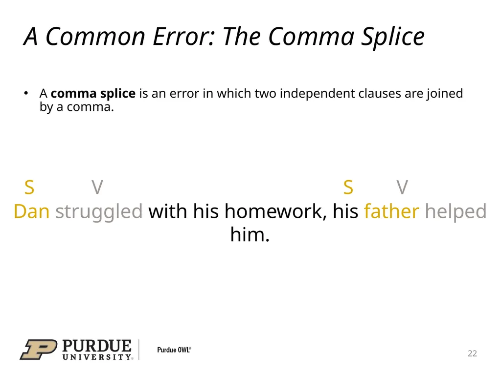 Conquering the Comma A comma is a punctuation mark - slide 22 of 26
