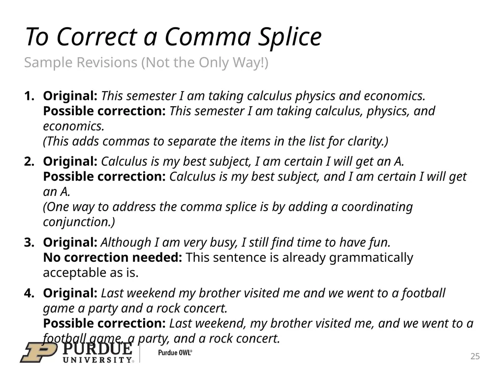 Conquering the Comma A comma is a punctuation mark - slide 25 of 26