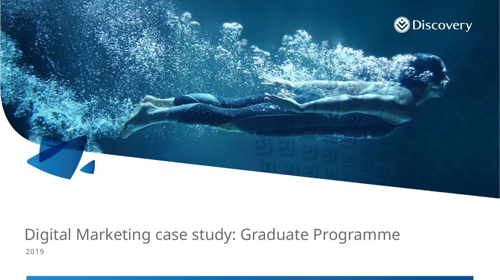 2019 Digital Marketing case study: Graduate - slide 1 of 5