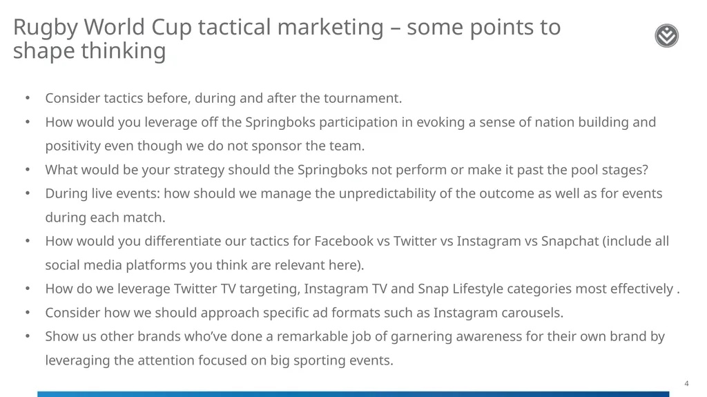 2019 Digital Marketing case study: Graduate - slide 4 of 5