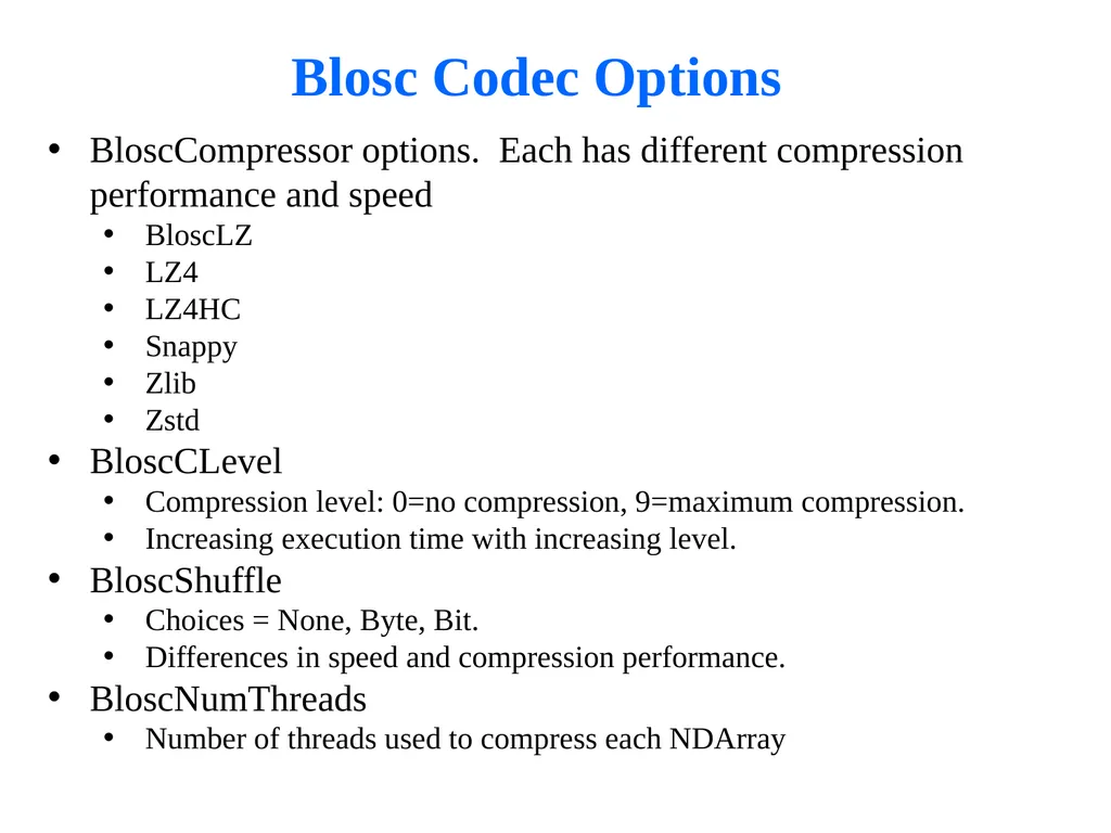 Smaller and Faster: Data Compression in - slide 6 of 22