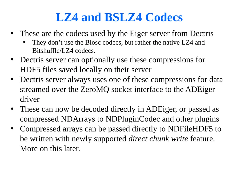 Smaller and Faster: Data Compression in - slide 7 of 22