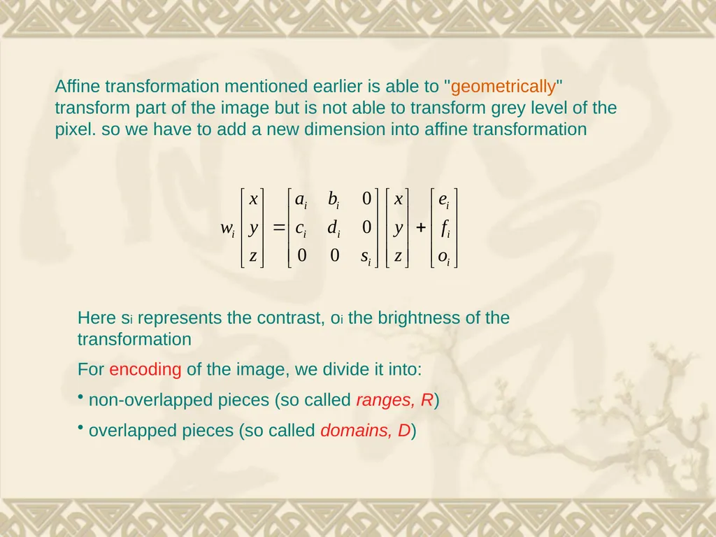 5. Fractal Compression Fractal compression is a - slide 33 of 38