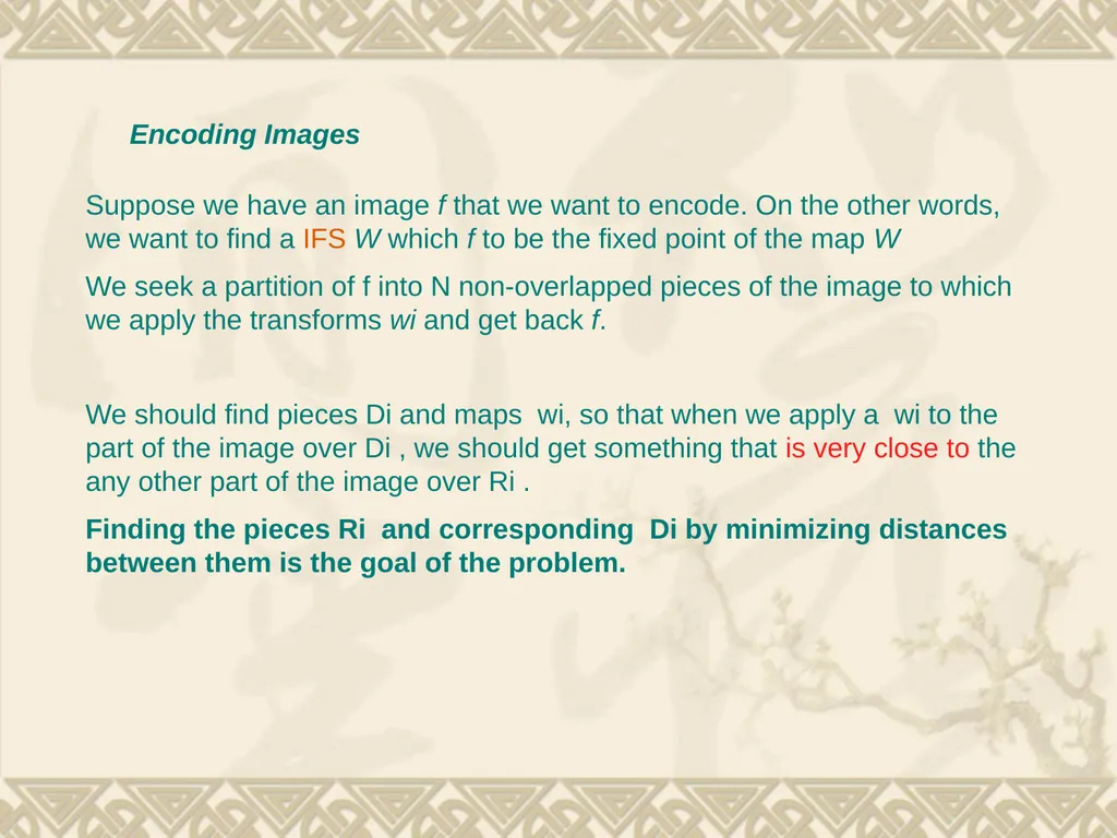5. Fractal Compression Fractal compression is a - slide 34 of 38