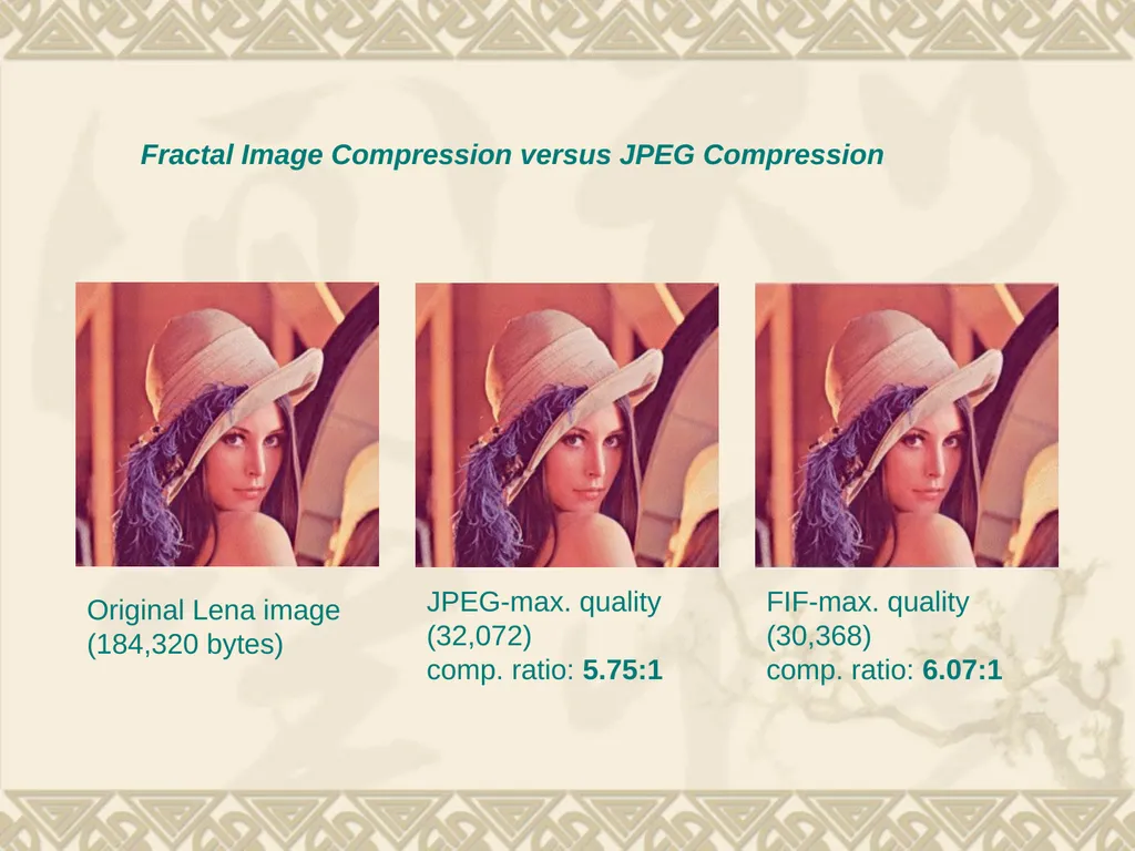 5. Fractal Compression Fractal compression is a - slide 37 of 38