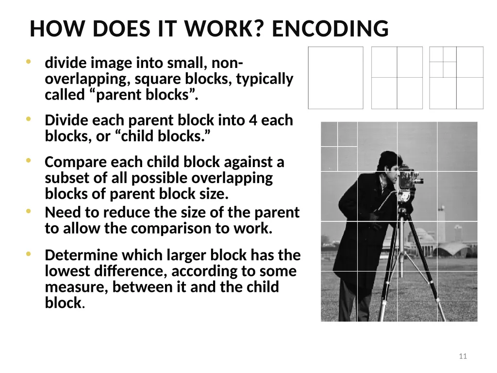 5. Fractal Compression Fractal compression is a - slide 11 of 38