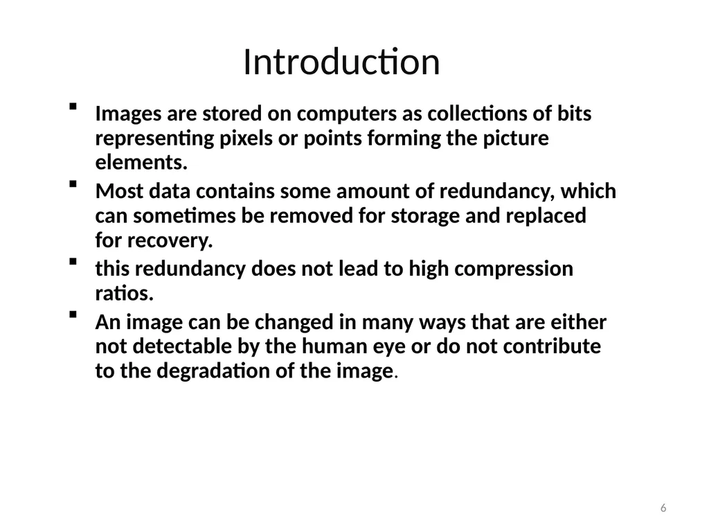 5. Fractal Compression Fractal compression is a - slide 6 of 38