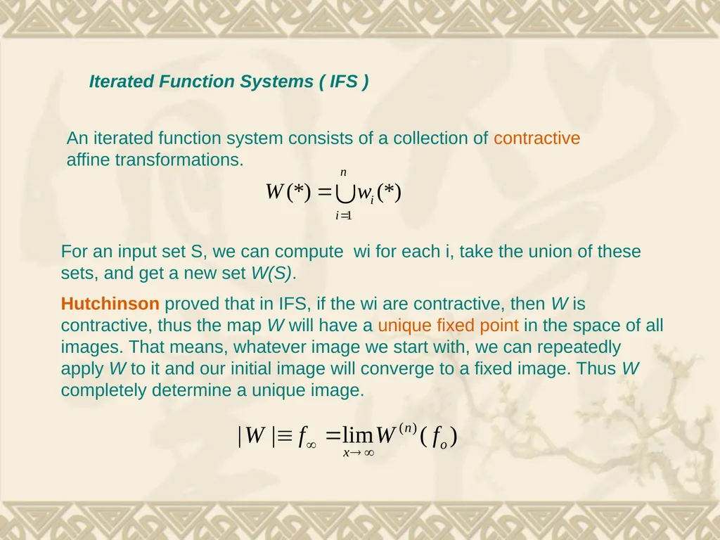 5. Fractal Compression Fractal compression is a - slide 31 of 38