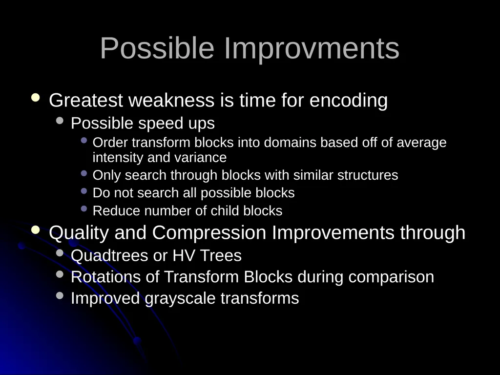 5. Fractal Compression Fractal compression is a - slide 22 of 38