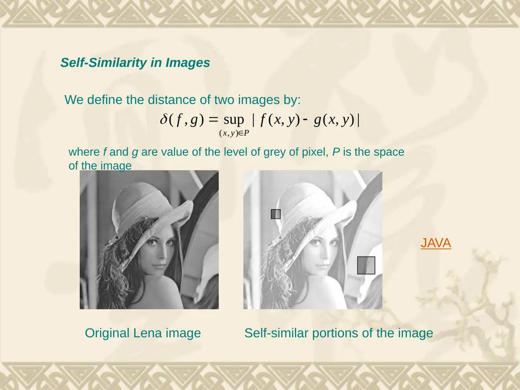 5. Fractal Compression Fractal compression is a - slide 32 of 38