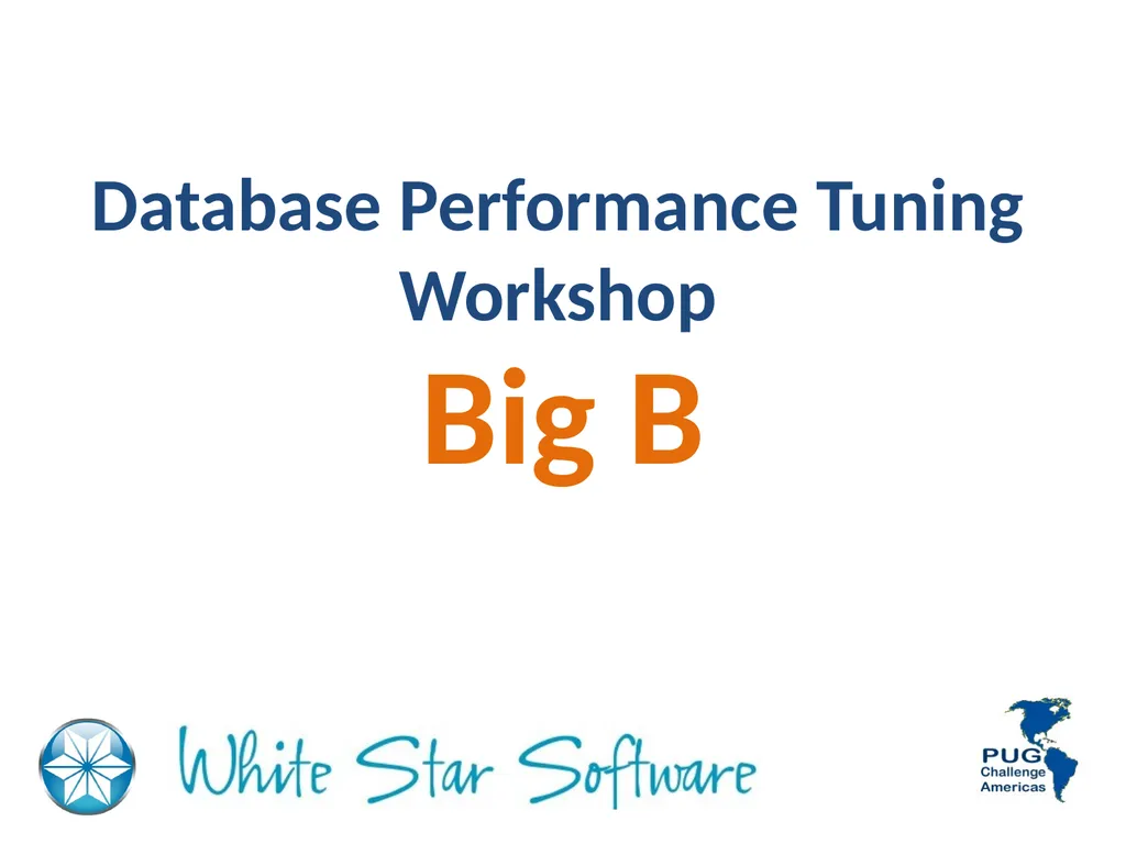 Performance Tuning Workshop - Architecture Adam - slide 50 of 107