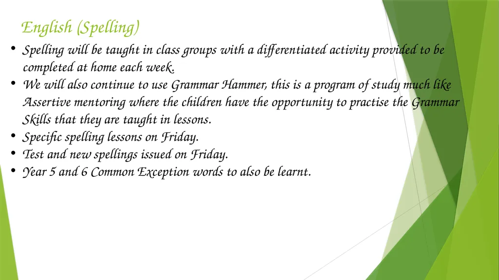 Year 5 Parent Information Evening Elder Class - slide 10 of 17