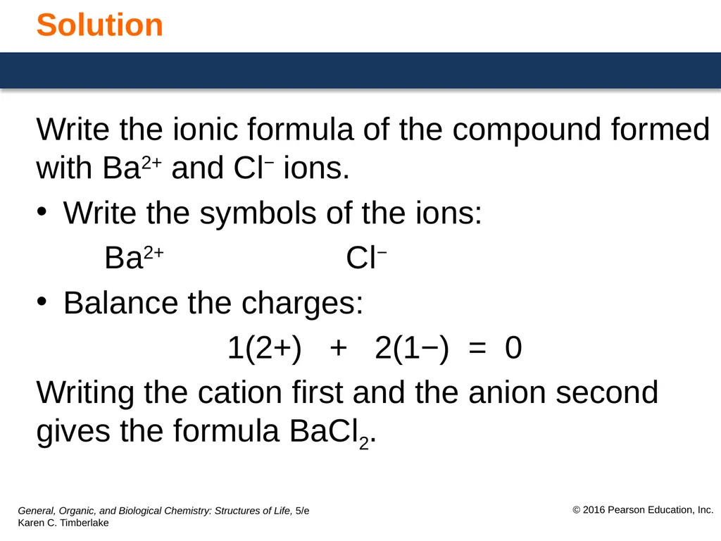 6.2 Writing Formulas for Ionic Compounds Ionic - slide 8 of 10