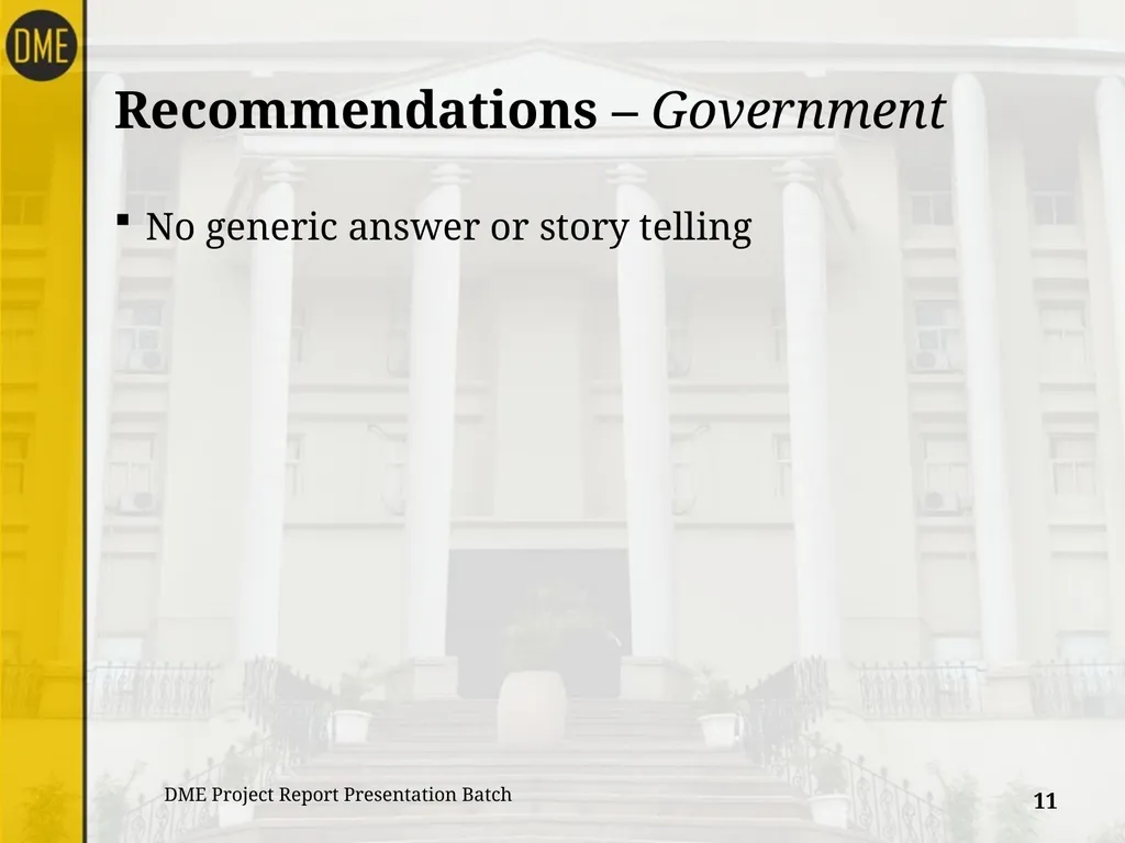 Title of Summer Internship Project Report Company - slide 11 of 15