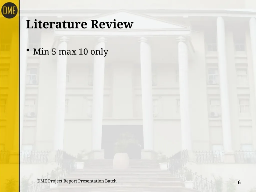 Title of Summer Internship Project Report Company - slide 6 of 15