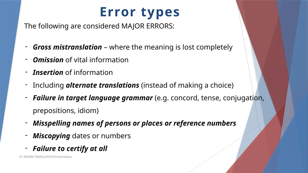 Accreditation in Sworn Translation Prerequisites - slide 14 of 23