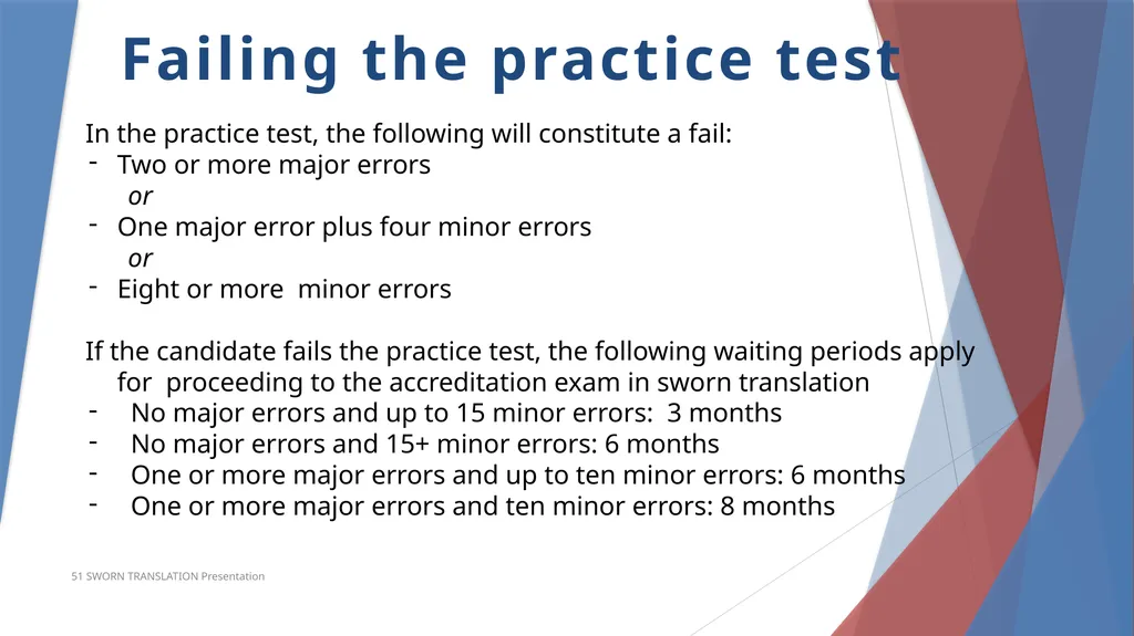 Accreditation in Sworn Translation Prerequisites - slide 6 of 23
