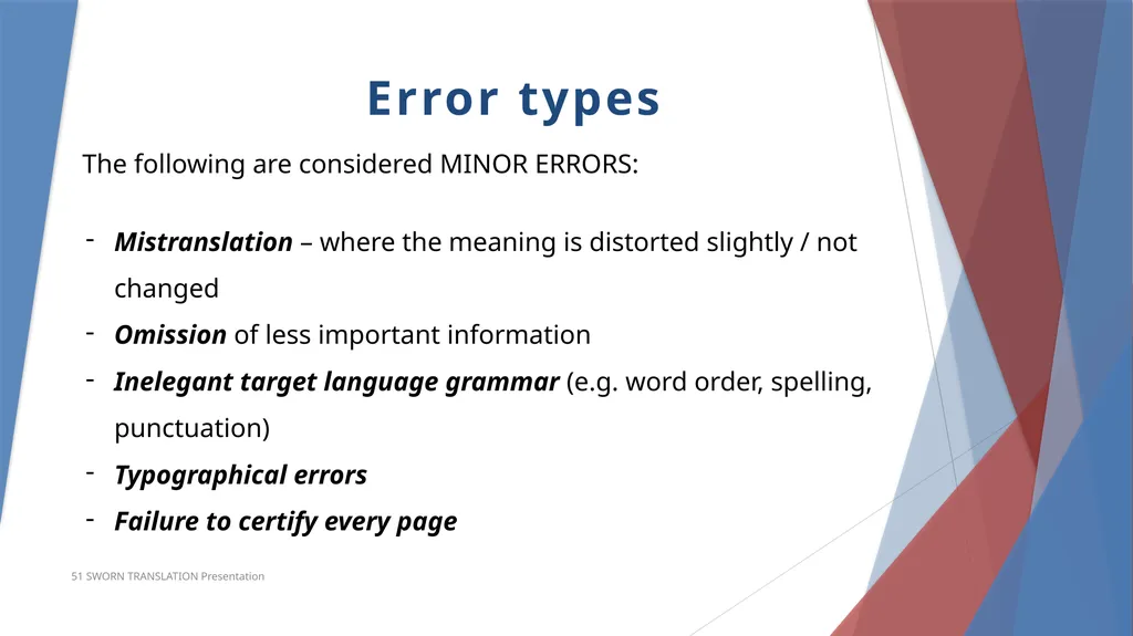 Accreditation in Sworn Translation Prerequisites - slide 15 of 23