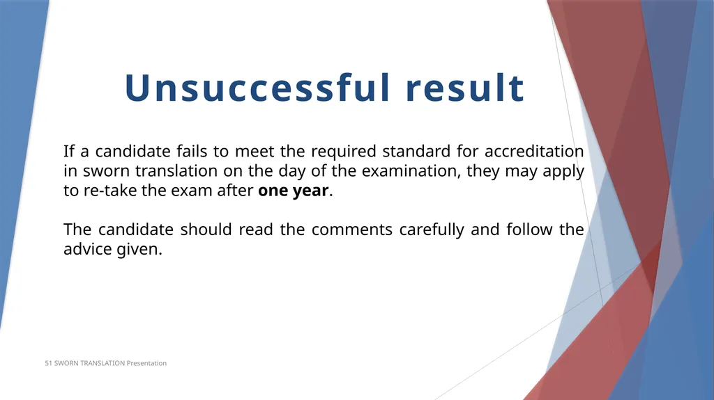 Accreditation in Sworn Translation Prerequisites - slide 20 of 23