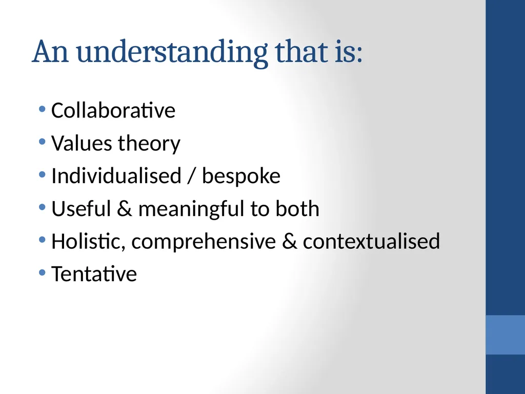 Therapists’ perspectives on using case formulation - slide 11 of 16