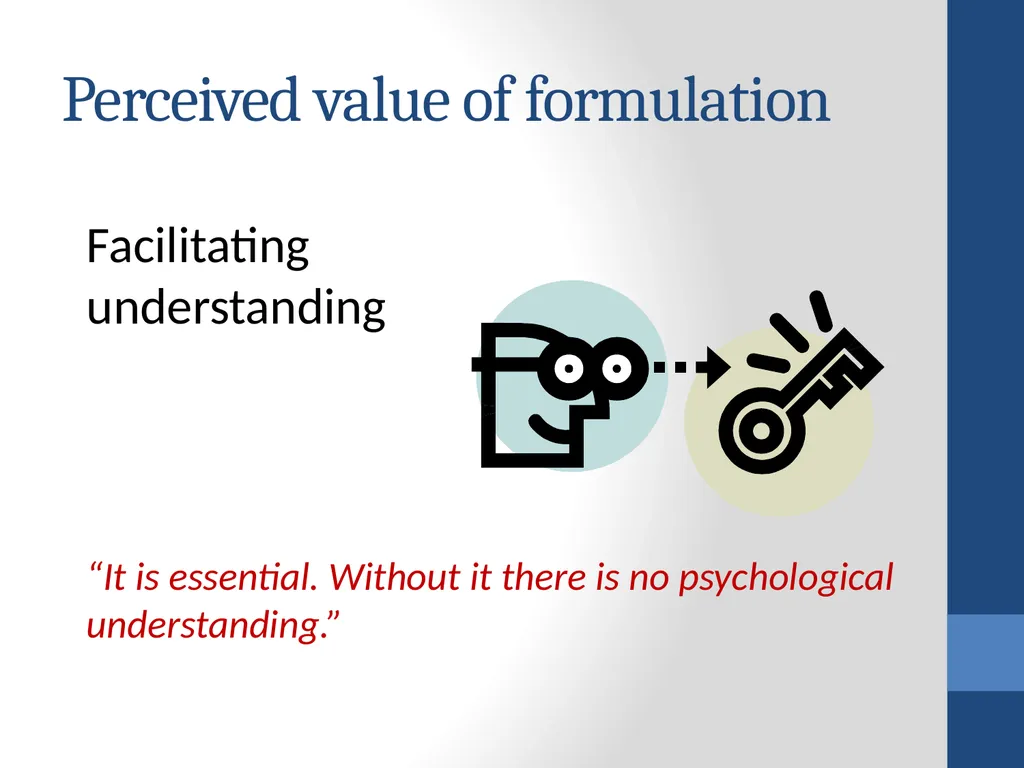 Therapists’ perspectives on using case formulation - slide 10 of 16