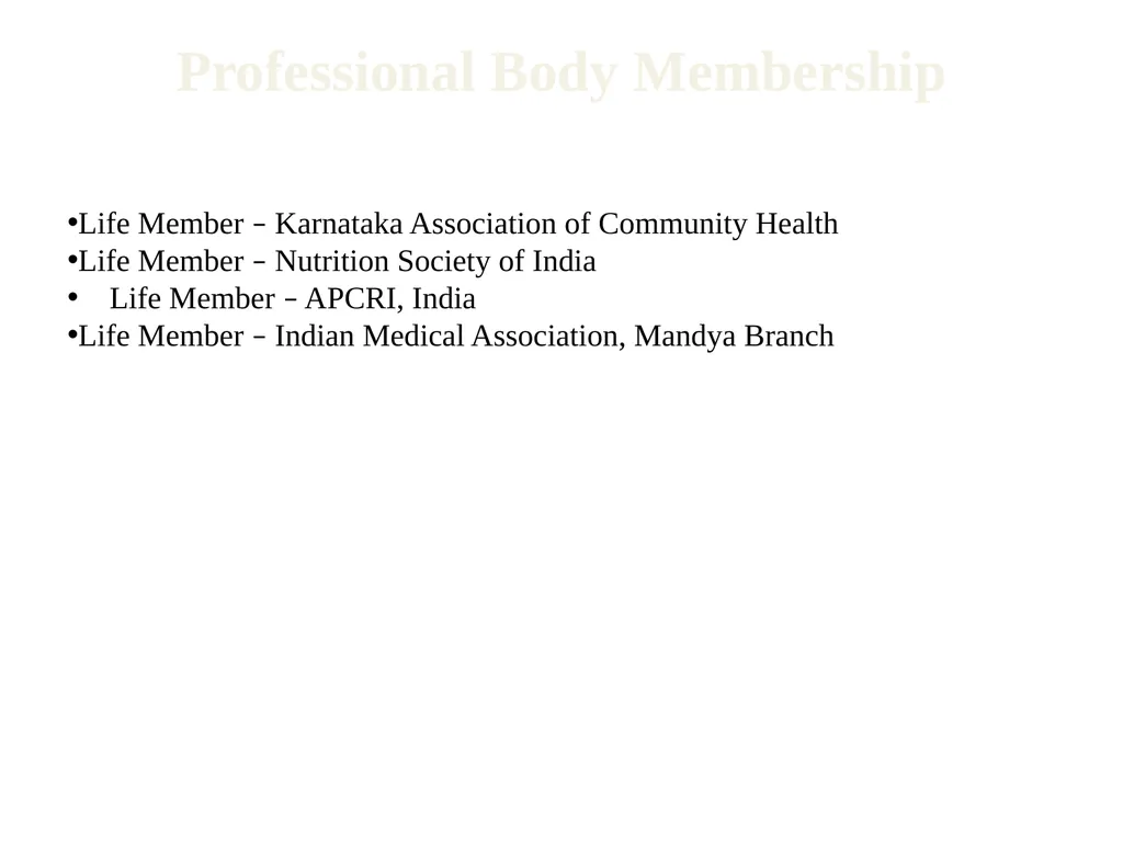 Dr. Sheethal M P MBBS, MD (Community Medicine) - slide 4 of 7