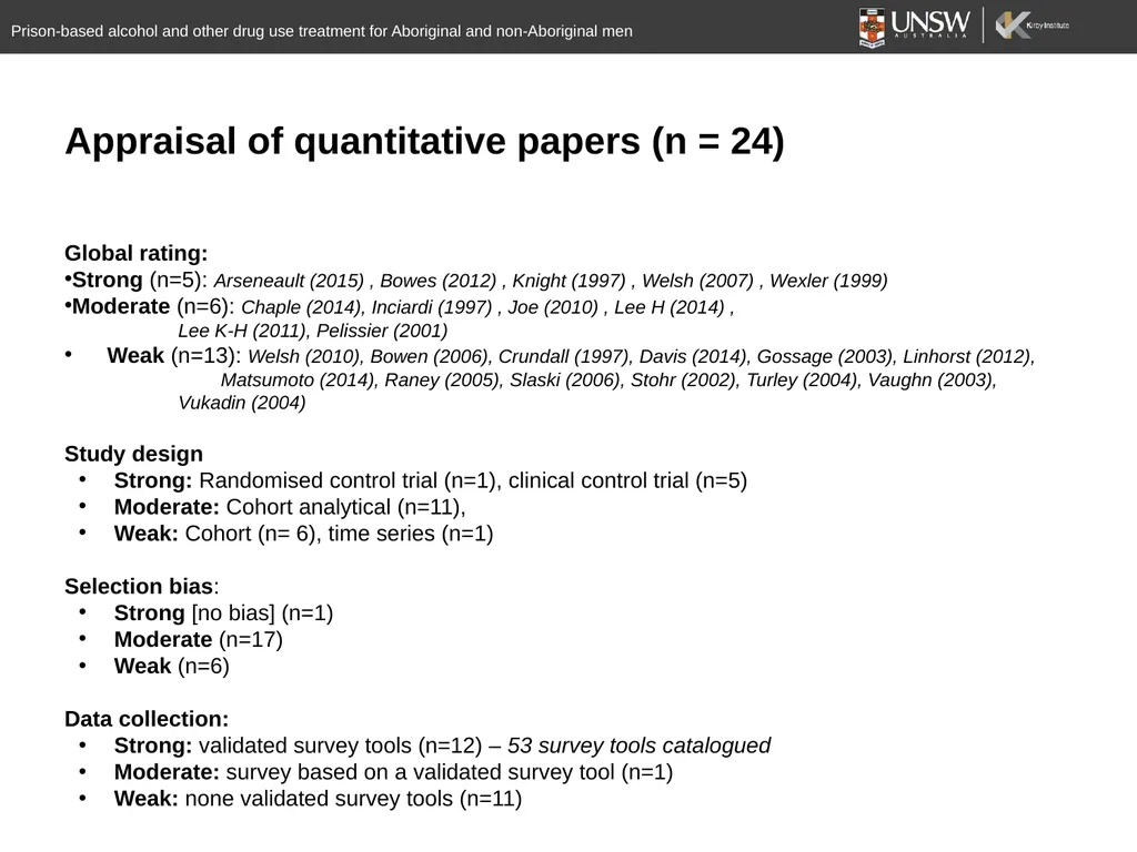 A systematic review of prison-based behavioural - slide 12 of 20