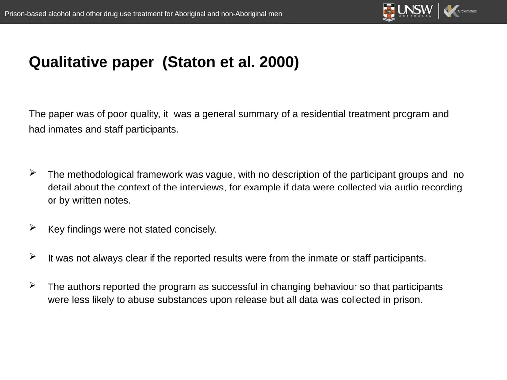 A systematic review of prison-based behavioural - slide 14 of 20