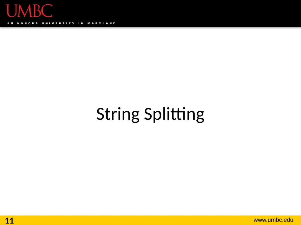 CMSC201 Computer Science I for Majors Lecture 16 – - slide 11 of 39
