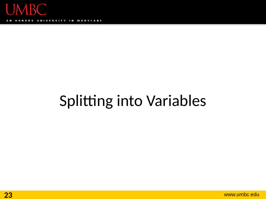 CMSC201 Computer Science I for Majors Lecture 16 – - slide 23 of 39